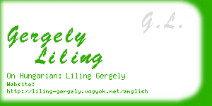 gergely liling business card